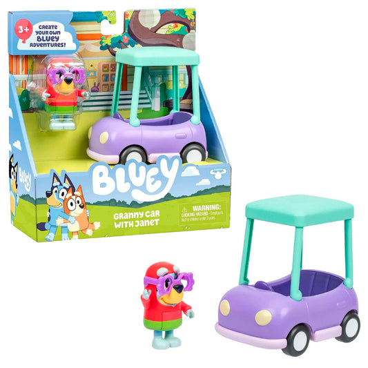 Bluey Büyükannenin Arabası Ve Janet Figürü 18924