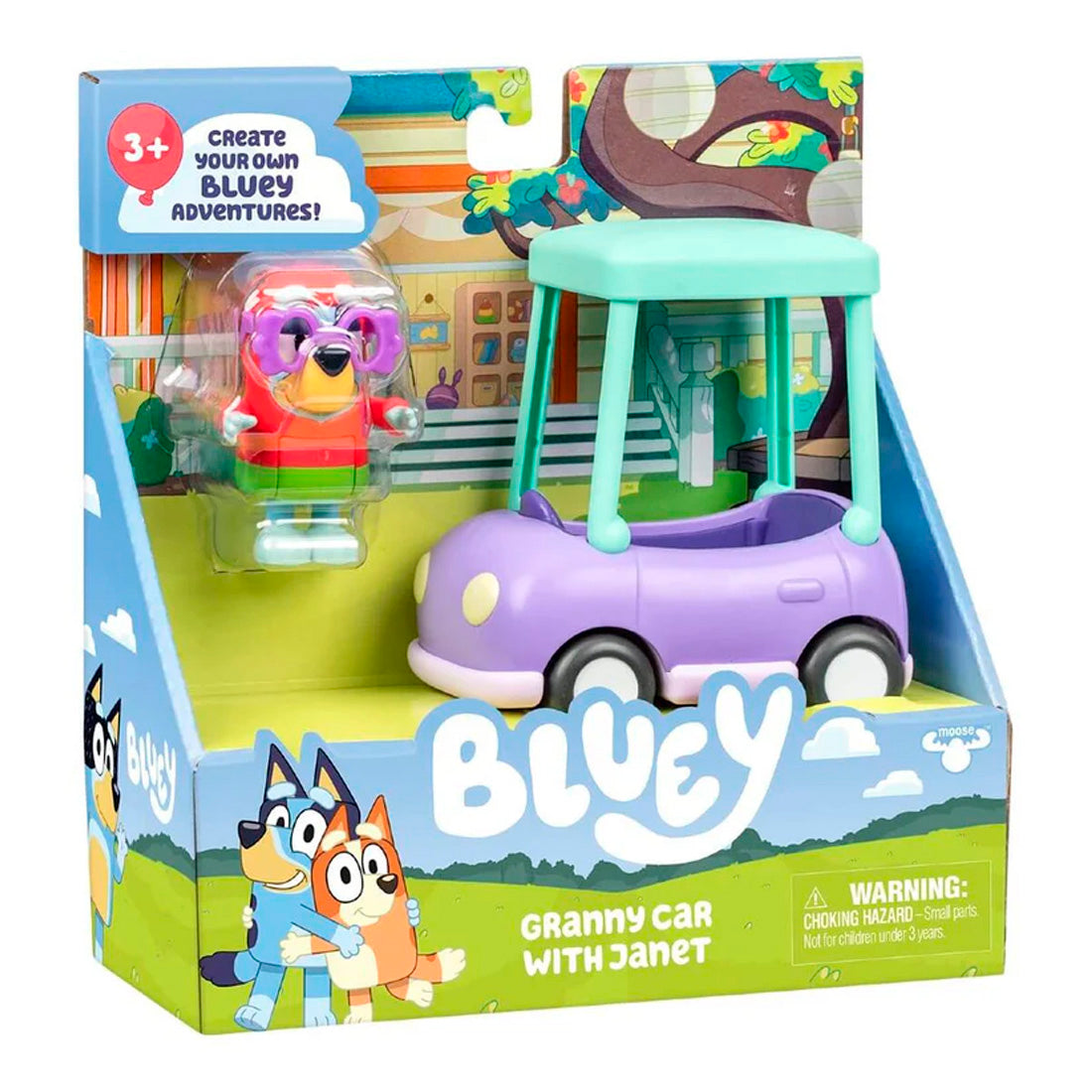Bluey Büyükannenin Arabası Ve Janet Figürü 18924
