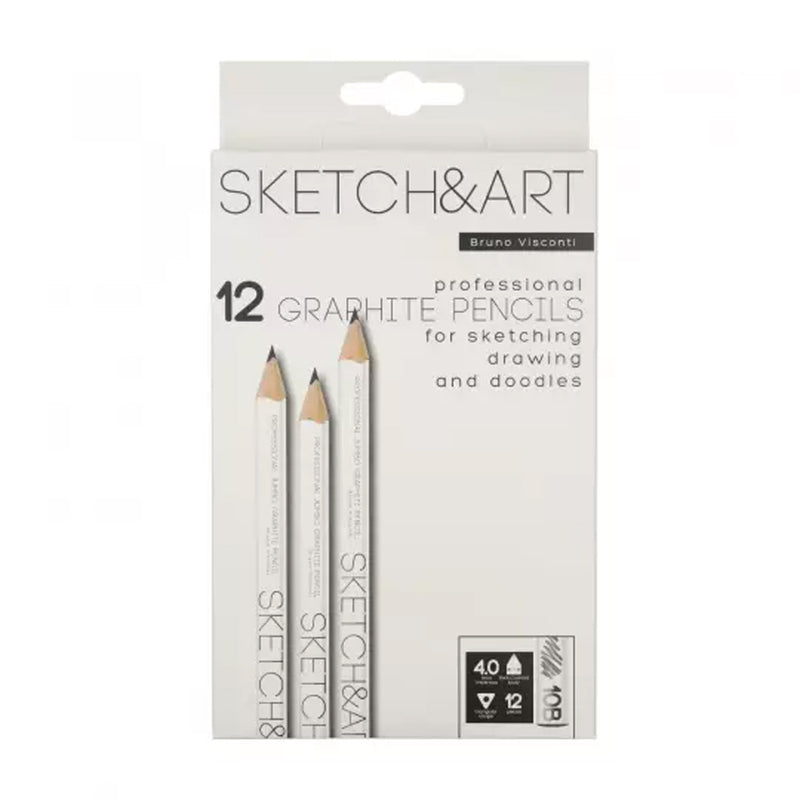 Bruno Visconti Sketch&Art 3.5 Mm 10B Dereceli Jumbo Kurşun Kalem - Eskiz, Çizim ve Sanat Kalemi