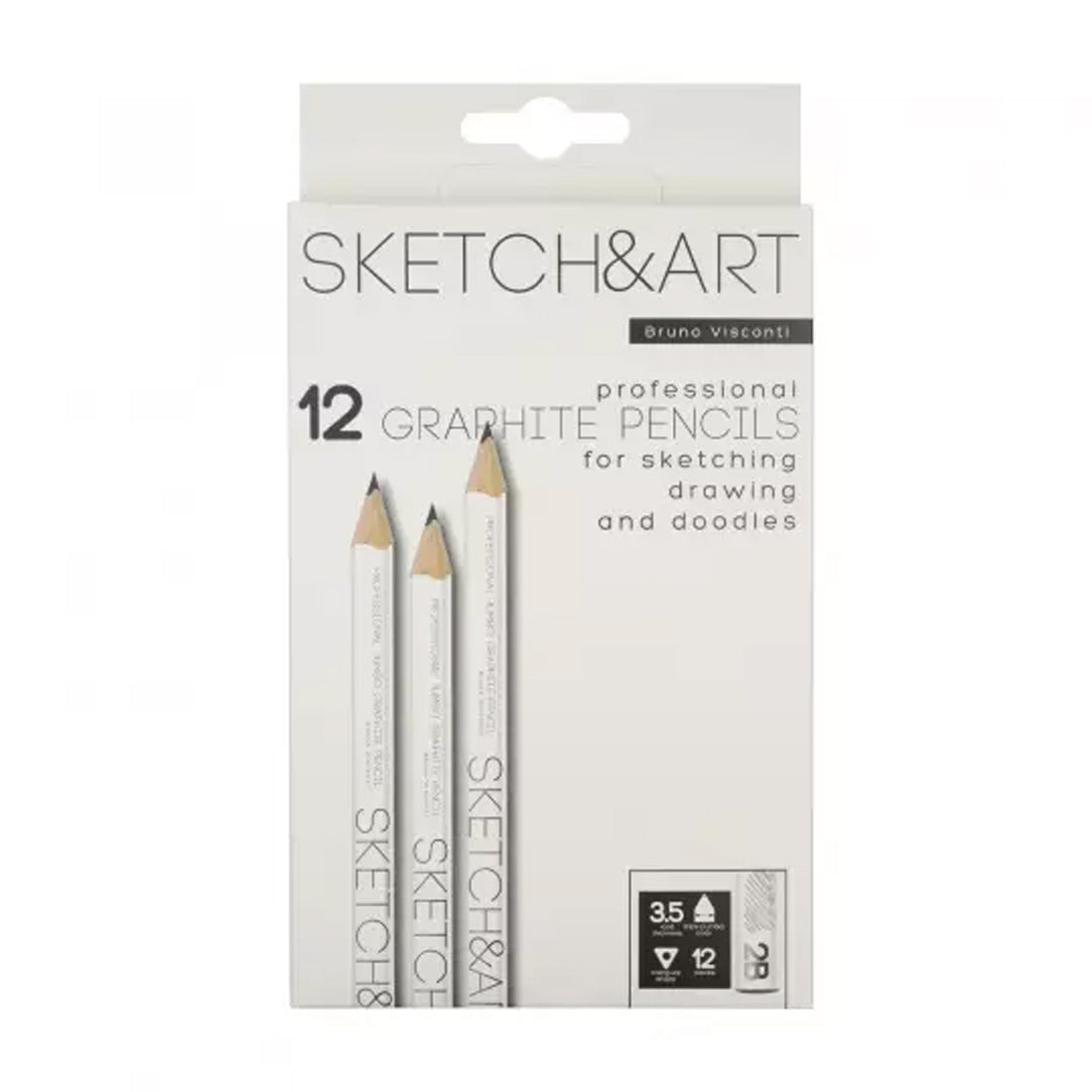 Bruno Visconti Sketch&Art 3.5 Mm 2B Dereceli Jumbo Kurşun Kalem - Eskiz, Çizim ve Sanat Kalemi