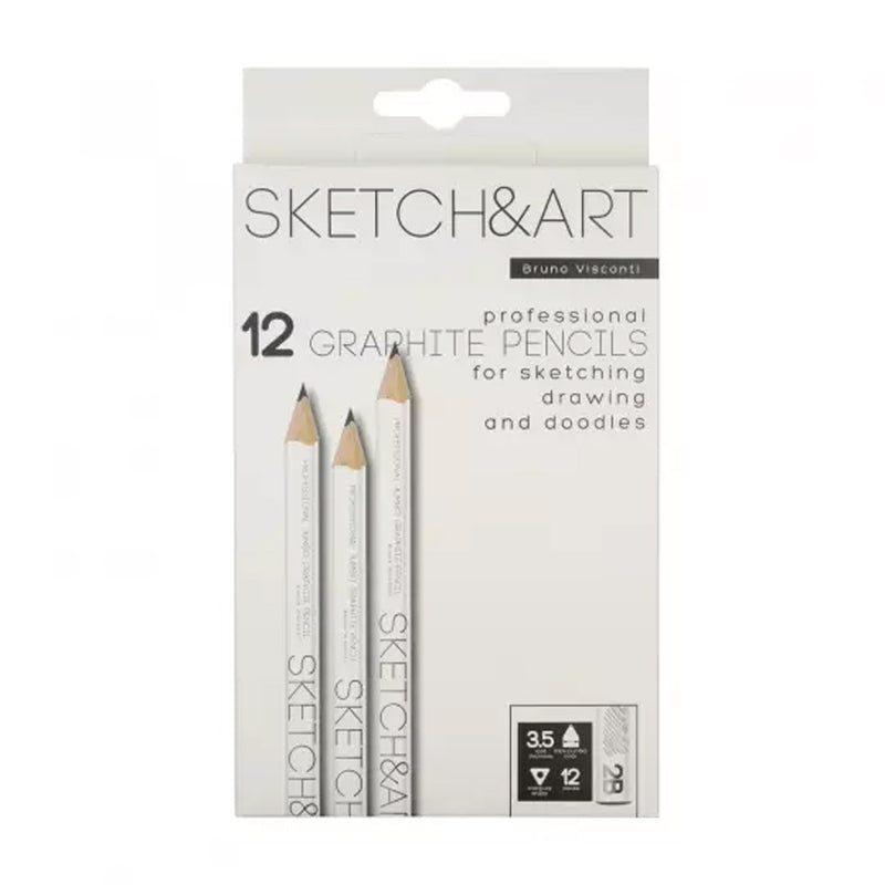 Bruno Visconti Sketch&Art 3.5 Mm 2B Dereceli Jumbo Kurşun Kalem - Eskiz, Çizim ve Sanat Kalemi