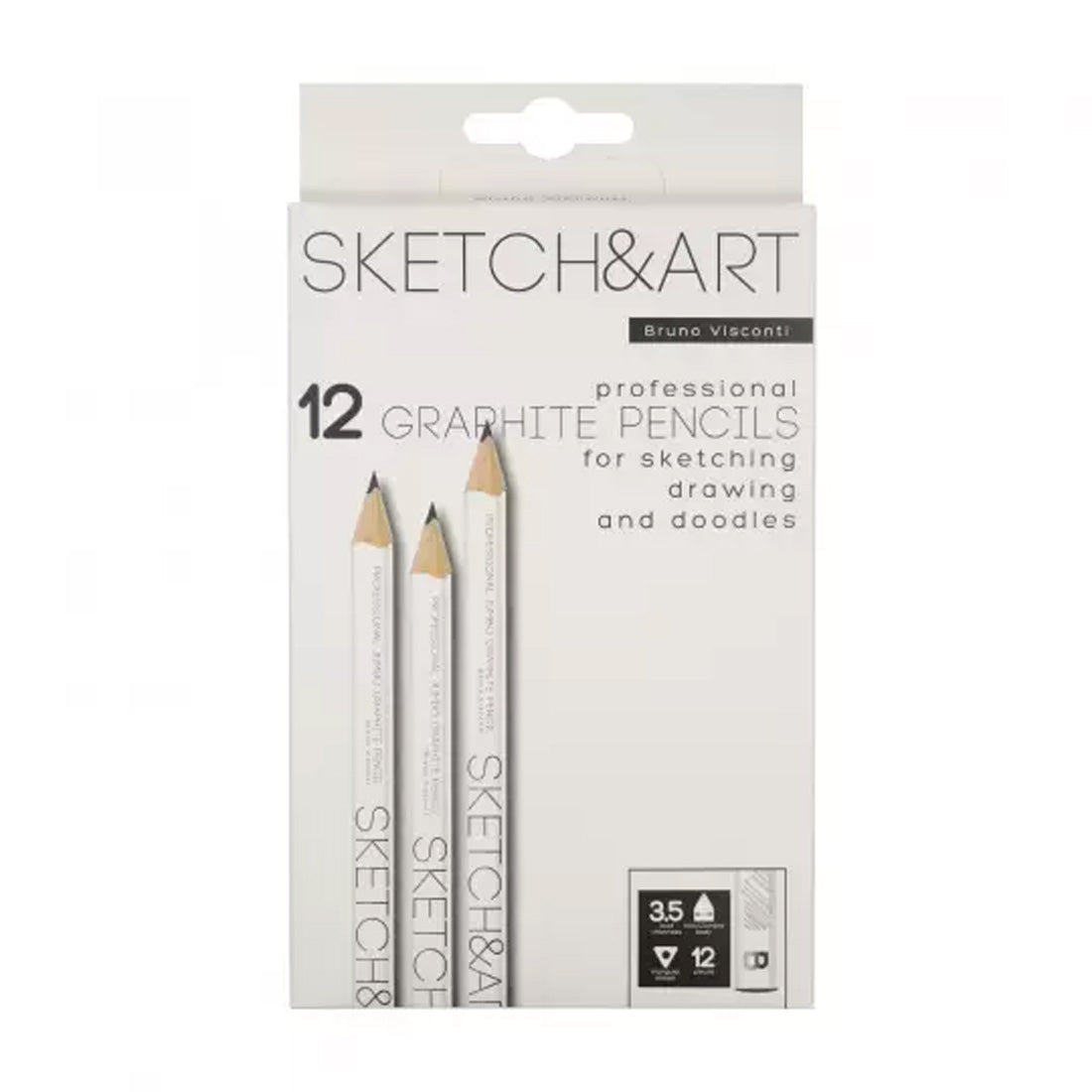 Bruno Visconti Sketch&Art 3.5 Mm B Dereceli Jumbo Kurşun Kalem - Eskiz ve Çizim Kalemi