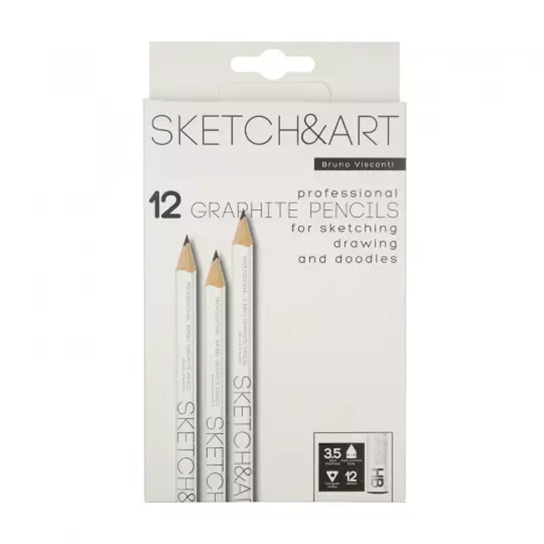 Bruno Visconti Sketch&Art 3.5 Mm Hb Dereceli Jumbo Kurşun Kalem - Eskiz, Çizim ve Sanatsal Kalem