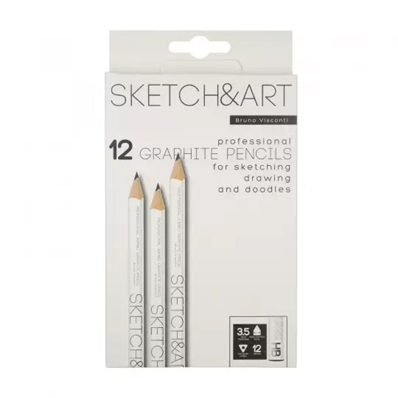 Bruno Visconti Sketch&Art 3.5 Mm Hb Dereceli Jumbo Kurşun Kalem - Eskiz, Çizim ve Sanatsal Kalem