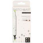 Bruno Visconti Sketch Art Çift Taraflı Markers 6 Renk - Sanat, Çizim ve İllüstrasyon Kalemi