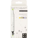 Bruno Visconti Sketch Art Çift Taraflı Markers 6 Renk - Mimari Eskiz, Çizim ve Sanat Kalemi