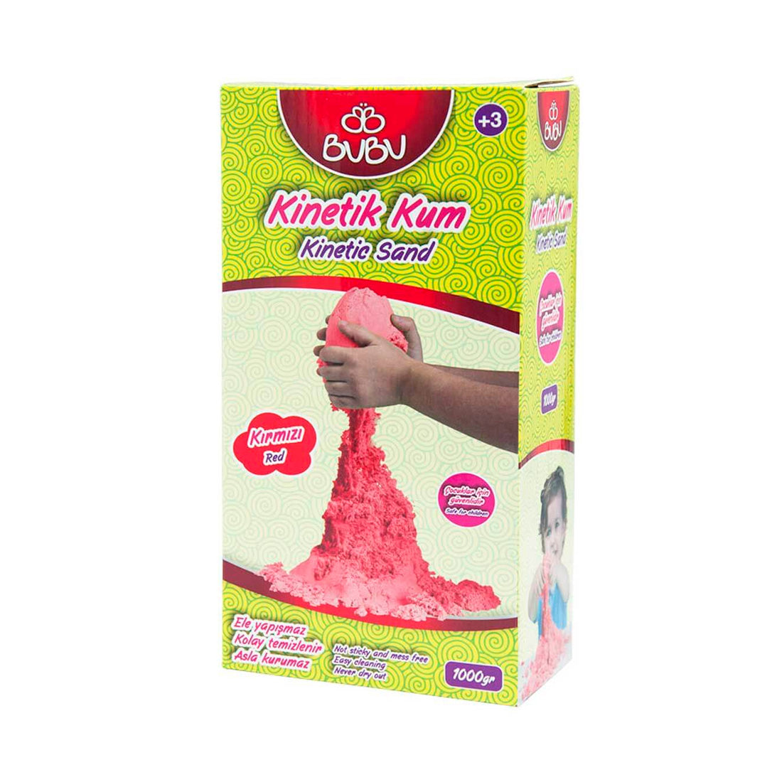 Bu-Bu 1000 gr Kırmızı Kinetik Kum KU0012