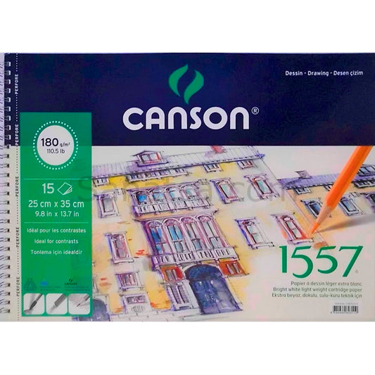 Canson Çok Amaçlı Sanatsal Blok 180gr 15 Yaprak 25 x 35cm - Suluboya ve Eskiz Defteri