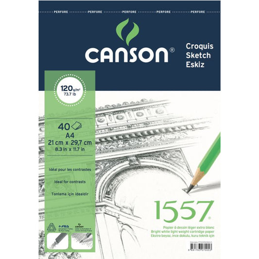 Canson Croquis 120 gr 40 Sayfa A4 Boy Eskiz Defteri - Not Tutma, Okul ve Planlayıcı Defteri