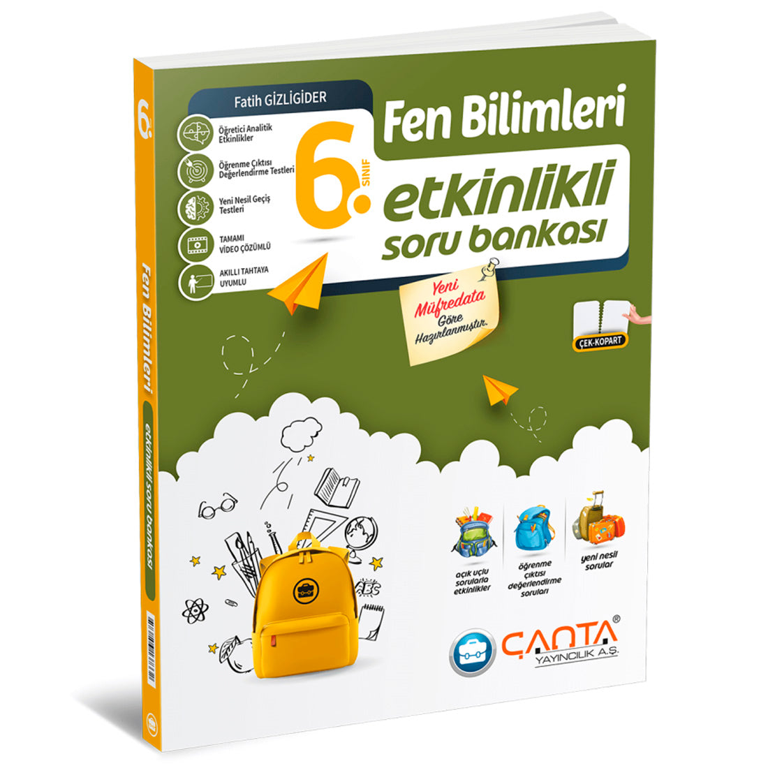 Çanta Yayınları 6. Sınıf Fen Bilimleri Etkinlikli Kazanım Soru Bankası
