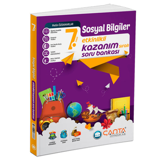 Çanta Yayınları 7. Sınıf Sosyal Bilgiler Etkinlikli Kazanım Soru Bankası