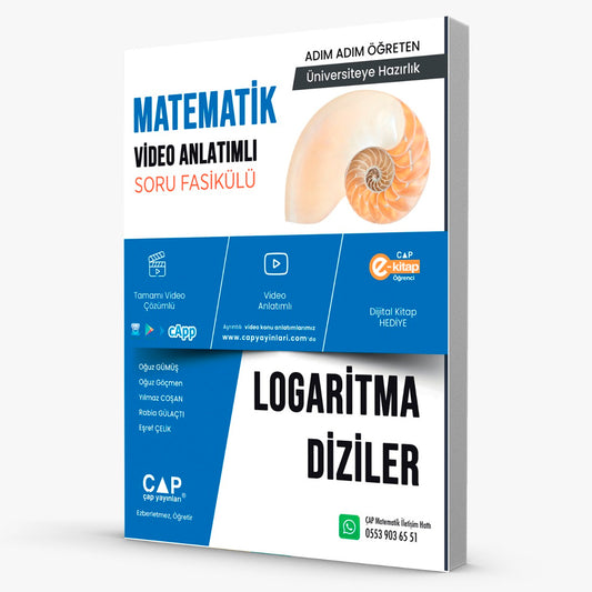 Çap Yayınları Matematik Logaritma Diziler Video Anlatımlı Soru Fasikülü