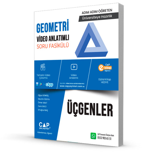 Çap Yayınları Üniversite Hazırlık Geometri Üçgenler Soru Fasikülü 2023