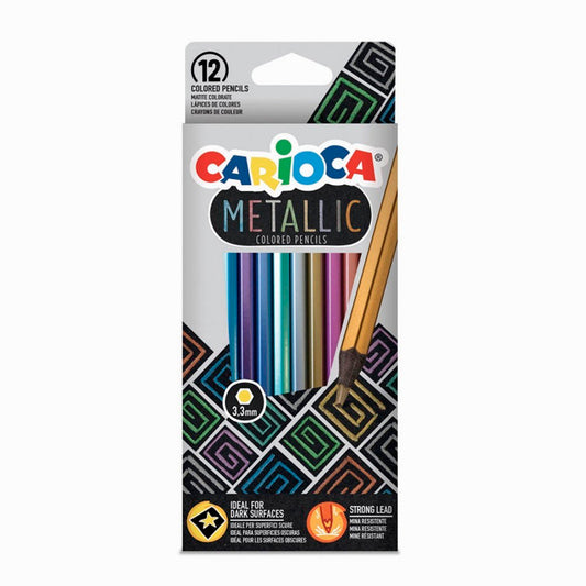 Carioca 12'li Metalik Kuru Boya 43165