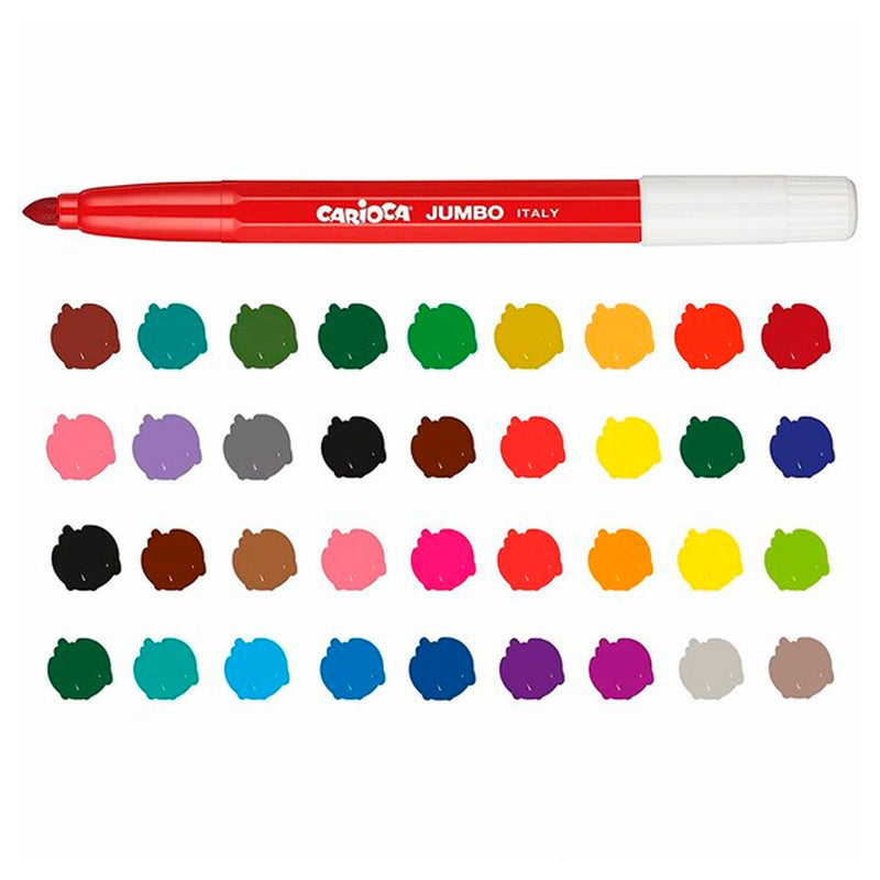 Carioca 40'lı Jumbo Süper Yıkanabilir Keçeli Boya Kalemi