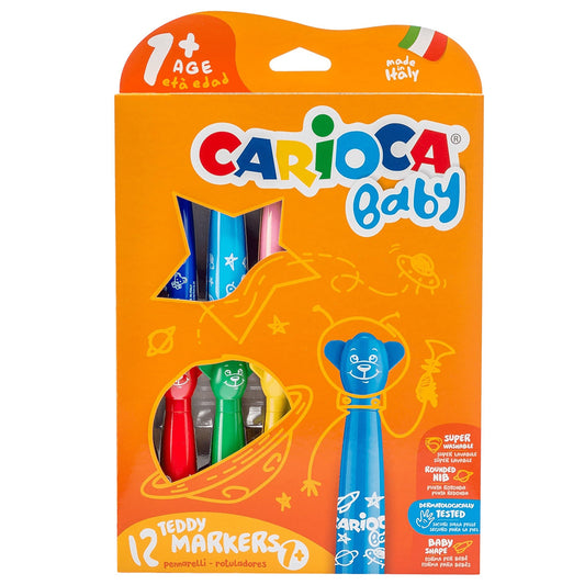 Carioca Jumbo 12'li Bebek Yıkanabilir Keçeli Boya Kalemi 42816
