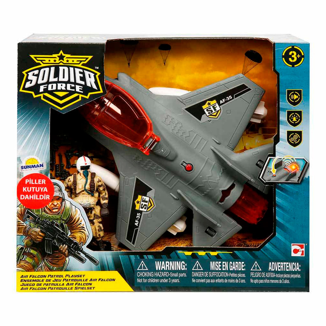 Chap Mei Asker Oyun Set Soldier Force Air Falcon Patrol S00045050