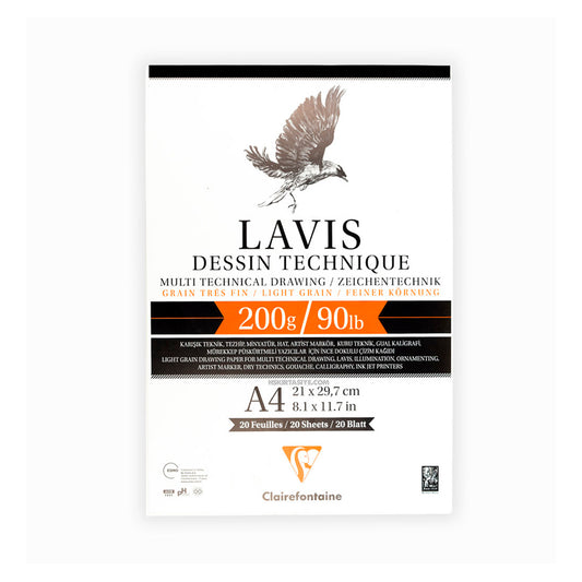 Clairefontaine A4 200 gr 20 Sayfa Multi Teknik Yapışkanlı Çizim Defteri - Eskiz, Sanatsal ve Not Tutma Defter
