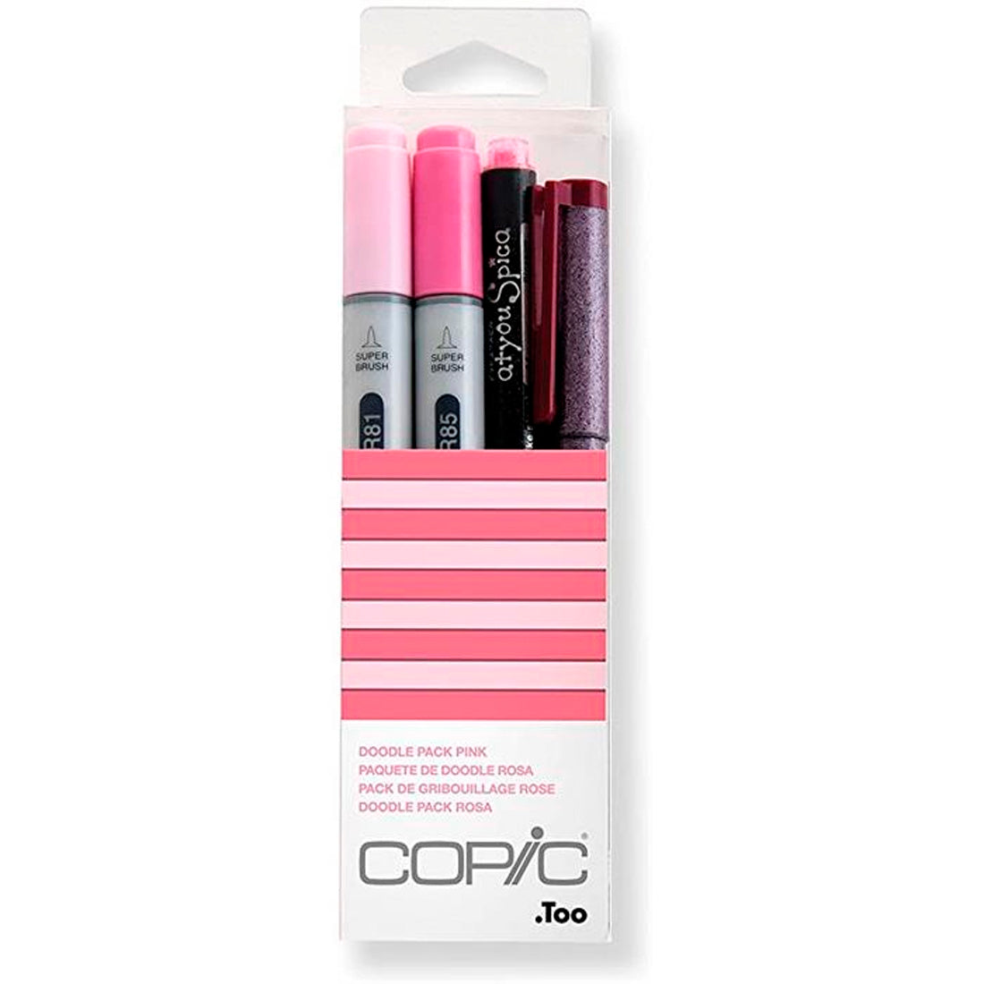 Copic Ciao Doodle Pack Pembe 4'lü Set - Sanat, Çizim ve Boyama Marker Kalem Seti