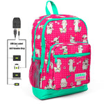Coral High 3 Bölmeli Usb+Aux Soketli Okul Çantası 23268