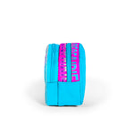 Coral High Kids Pembe Mavi Peri Desenli Simli İki Bölmeli Kalem Çantası