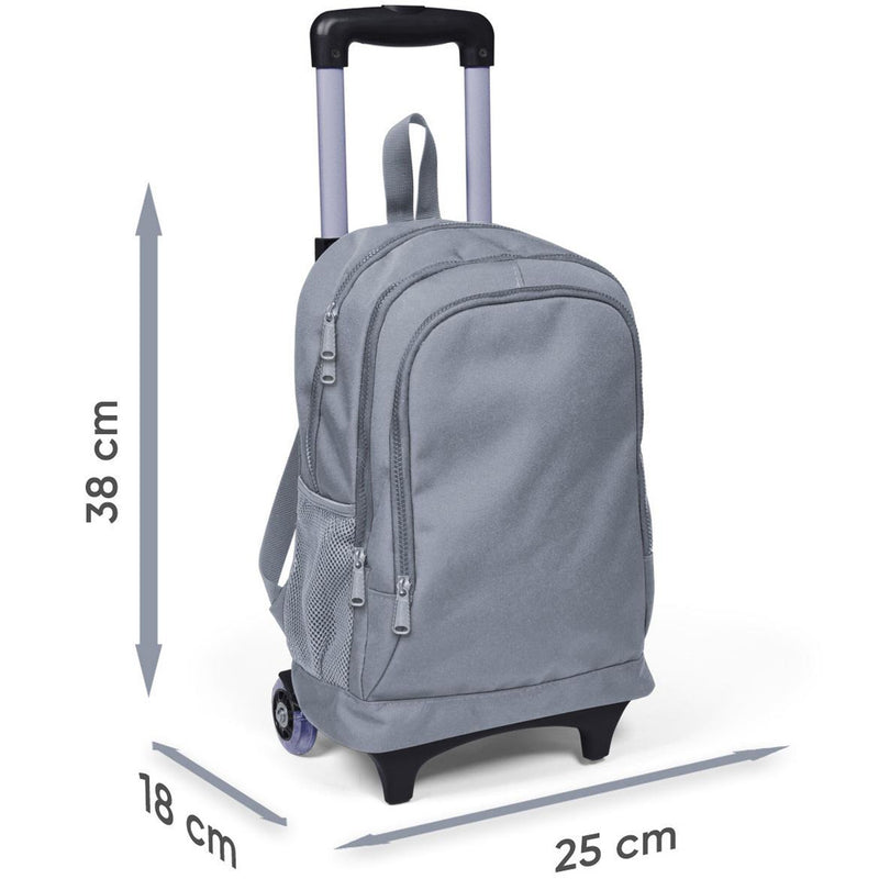 Coral High Peri ve Unicorn Desenli Işıklı Tekerlek Pembe Çekçekli Sırt ve Okul Çantası 23933