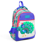 Coral High Tavus Kuşu Desenli Lavanta-Gümüş Okul Çantası 23488
