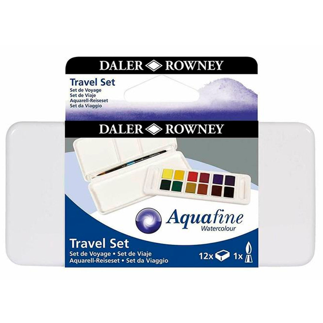 Daler Rowney 12'li Travel Suluboya Set - Sanatsal Resim, Hobi ve Çizim Malzemeleri