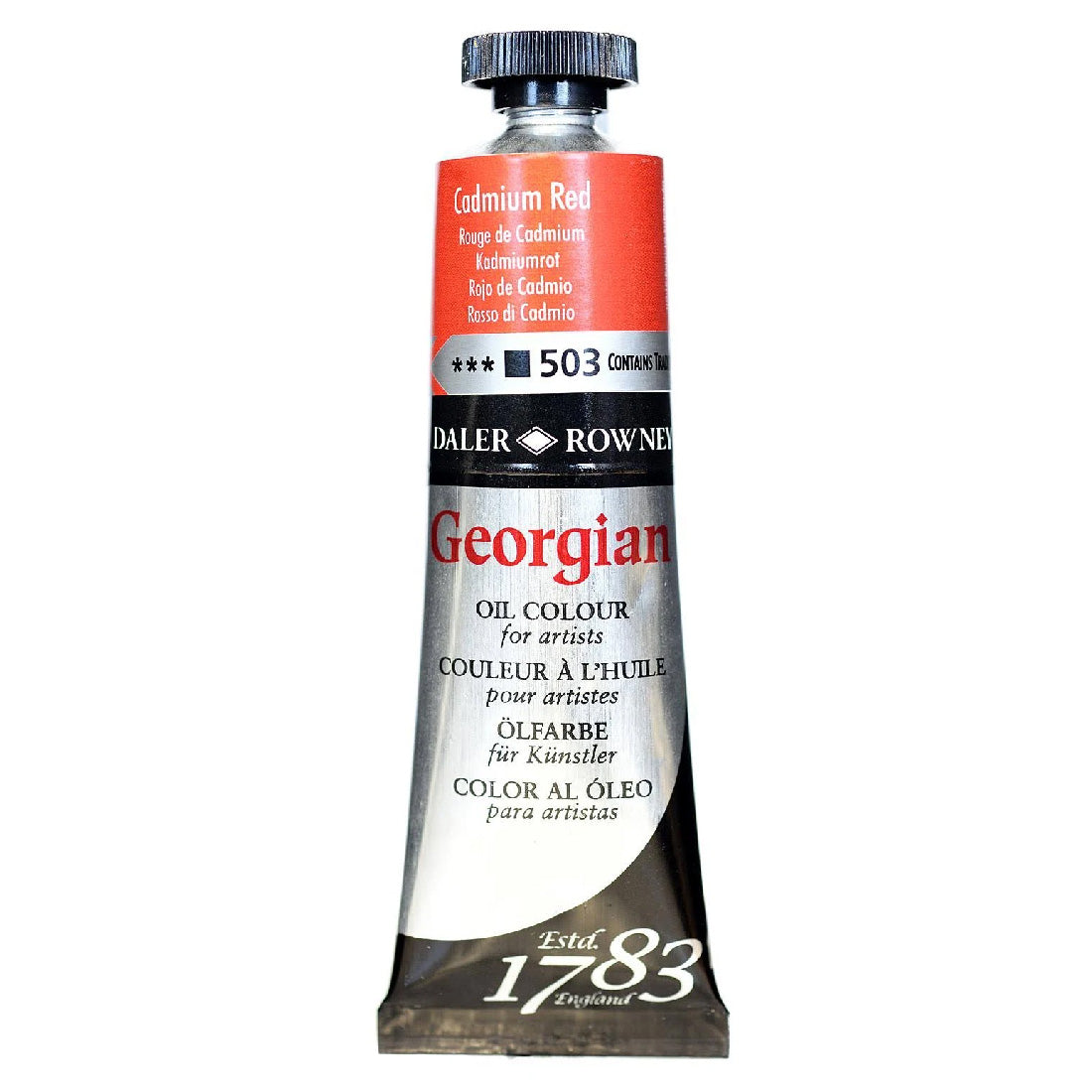Daler Rowney Georgian Cad Red Hue 38 ml. Yağlı Boya - Sanatçı ve Profesyonel Resim Boyası