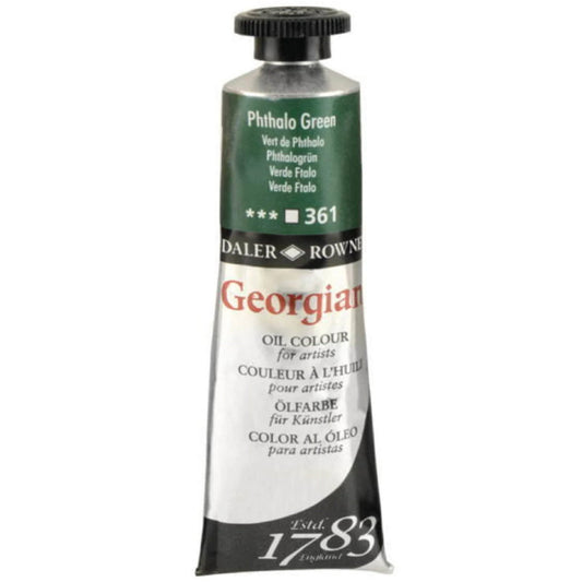 Daler Rowney Georgian Phthalo Green 38 ml. Yağlı Boya - Profesyonel Sanat ve Resim Malzemesi