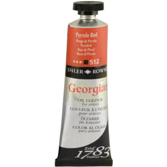 Daler Rowney Georgian Pyrrole Red 38 ml. Yağlı Boya - Profesyonel Sanat ve Tuval Resim Boyası