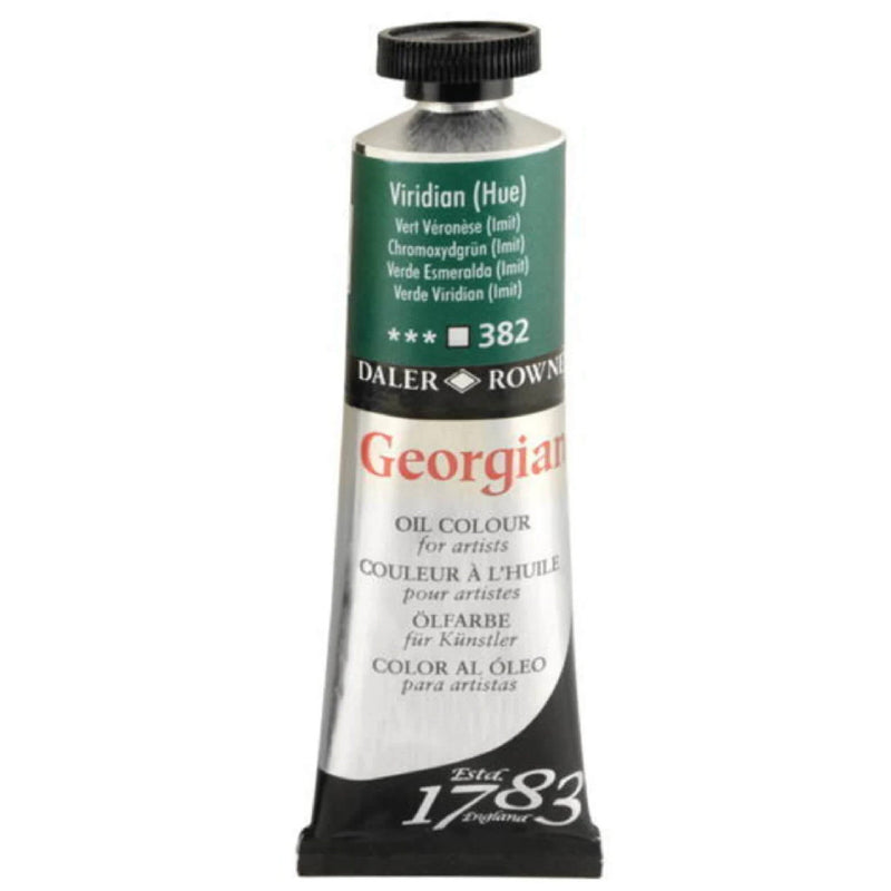 Daler Rowney Georgian Viridian Hue 38 ml. Yağlı Boya - Sanatçı ve Profesyonel Resim Malzemesi
