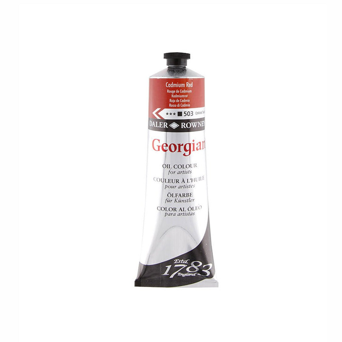 Daler Rowney Georgian Yağlı Boya 225ml Kadmiyum Kırmızı - Sanat Resim ve Hobi Boyası