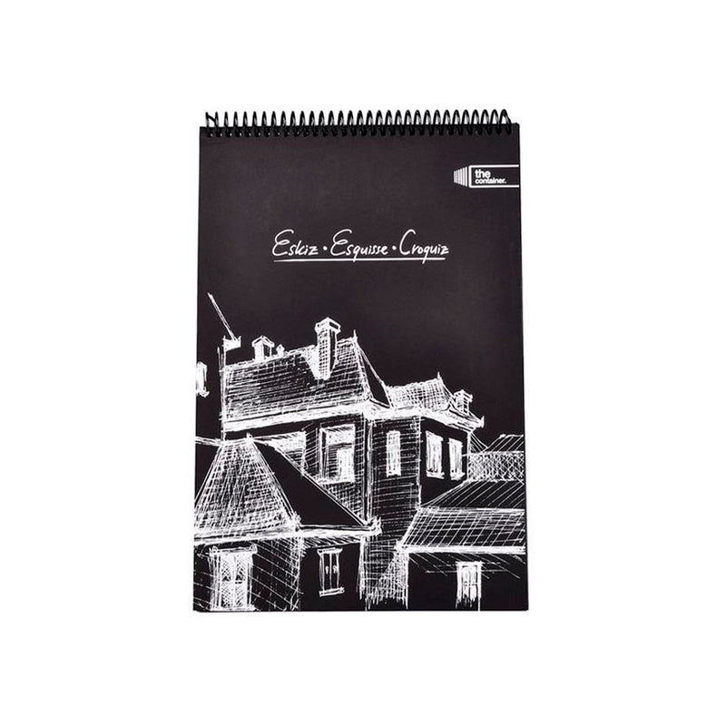 Deffter Siyah A5 Çocuk Eskiz Defteri - Okul, Not Tutma ve Planlayıcı Defteri