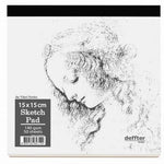 Defter Da Vinci Series 15x15 cm Beyaz 50 Sayfa Eskiz Defteri - Not Tutma, Okul ve Planlayıcı Defteri
