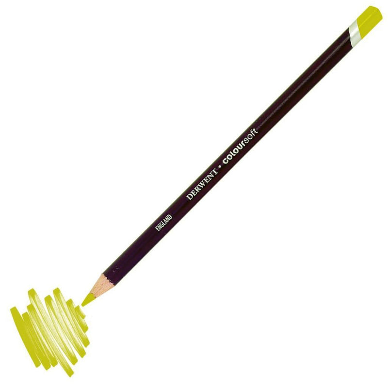 Derwent Coloursoft Pencil Yumuşak Kuru Boya Kalemi Limon Sarısı - Sanatçı Çizim ve Eskiz Kalemi