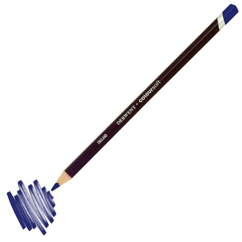 Derwent Coloursoft Kraliyet Moru Yumuşak Kuru Boya Kalemi - Sanat, Çizim ve Eskiz İçin