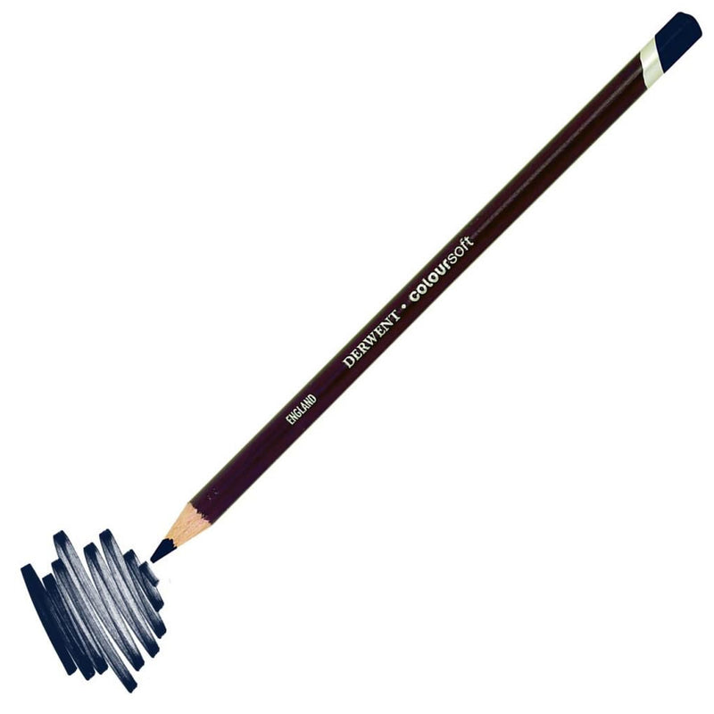 Derwent Coloursoft Pencil Yumuşak Kuru Boya Kalemi Prusya Mavisi - Sanat ve Çizim Kalemi