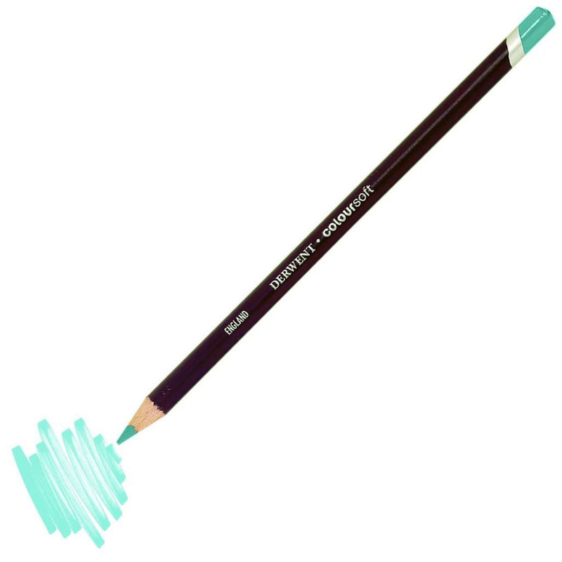 Derwent Coloursoft Pencil Yumuşak Kuru Boya Kalemi Bebek Mavisi - Sanatçı, Çizim ve Boyama Kalemi