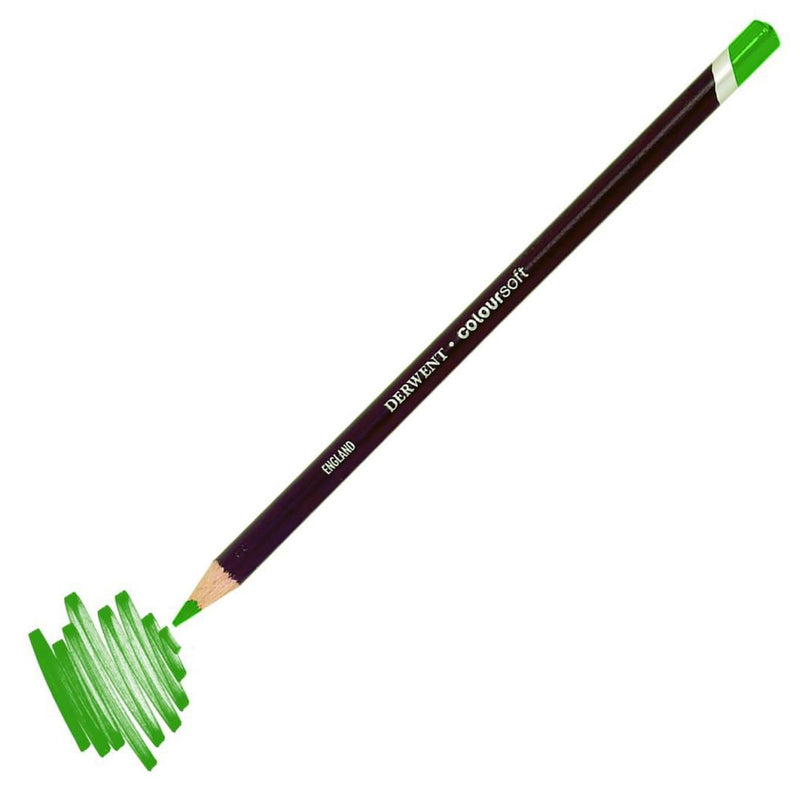 Derwent Coloursoft Pencil Yumuşak Kuru Boya Kalemi Açık Yeşil - Sanat, Çizim ve Resim Kalemi