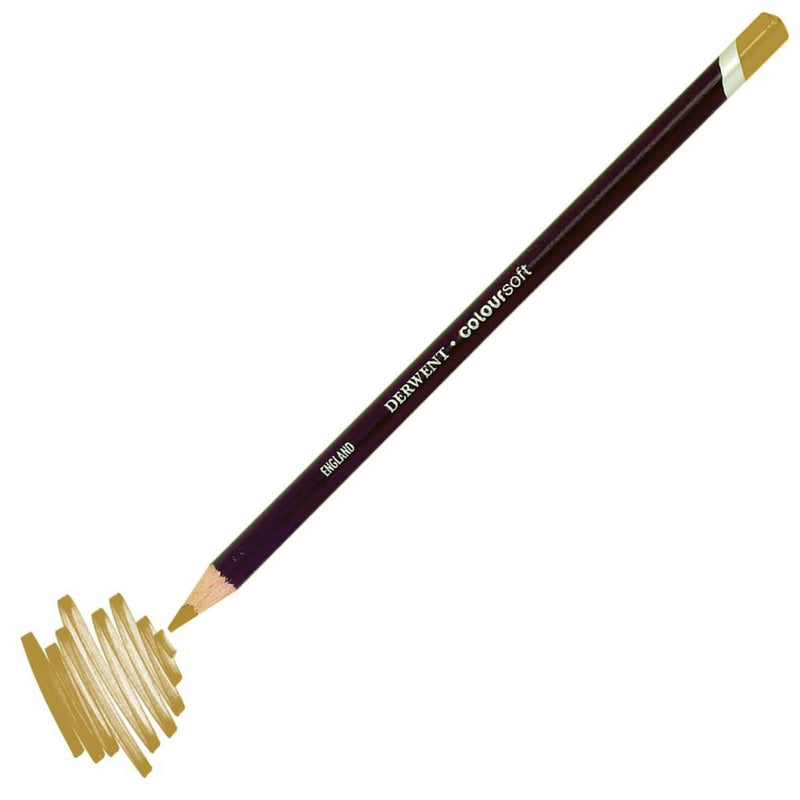 Derwent Coloursoft Pencil Yumuşak Kuru Boya Kalemi Açık Kum - Sanatsal Çizim ve Resim Kalemi