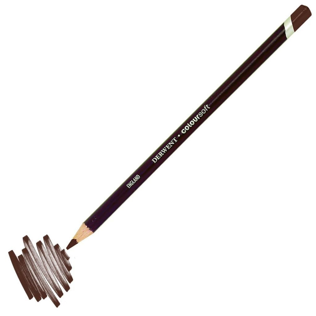 Derwent Coloursoft Pencil Yumuşak Kuru Boya Kalemi Orta Kahve - Sanatsal Çizim ve Profesyonel Boyama Kalemi