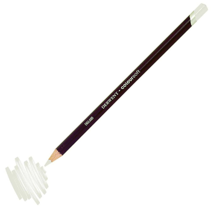 Derwent Coloursoft Yumuşak Kuru Boya Kalemi Beyaz - Sanatçı Çizim ve Resim Kalemi