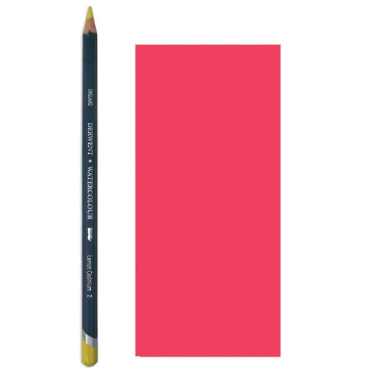 Derwent Watercolour Pencil Gül Kırmızısı Suluboya Kalemi - Sanatsal Çizim ve Resim Kalemi