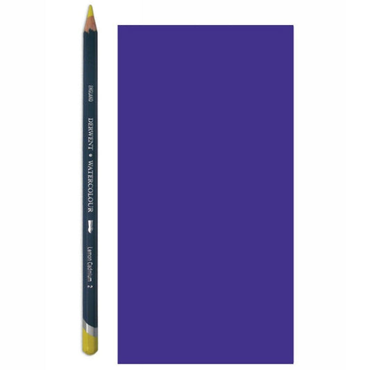 Derwent Watercolour Pencil Suluboya Kalemi Koyu Mor - Sanatsal Çizim ve Boyama için