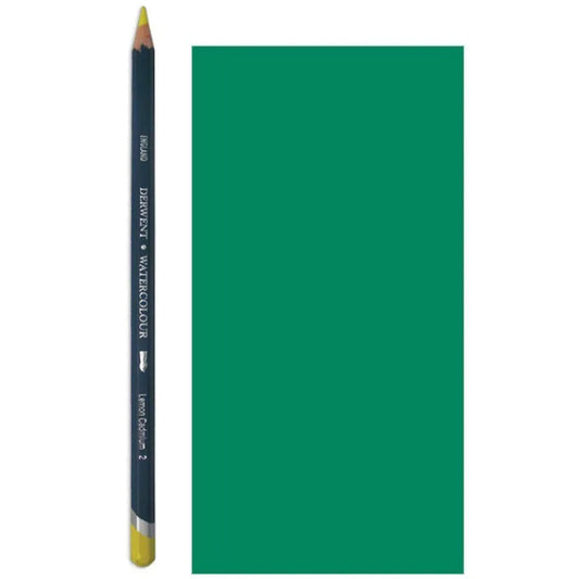 Derwent Watercolour Pencil Suluboya Kalemi Şişe Yeşili - Sanatsal Çizim ve Resim Kalemi