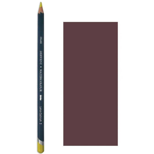 Derwent Watercolour Pencil Suluboya Kalemi Yanık Karmin - Sanatçı, Çizim ve Eskiz Kalemi