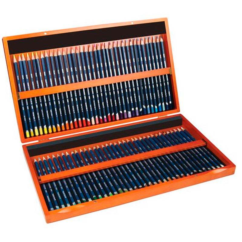 Derwent Watercolour Pencils Suluboya Kalemi 72'li Ahşap Kutu - Sanatçı, Profesyonel Çizim ve Resim Seti