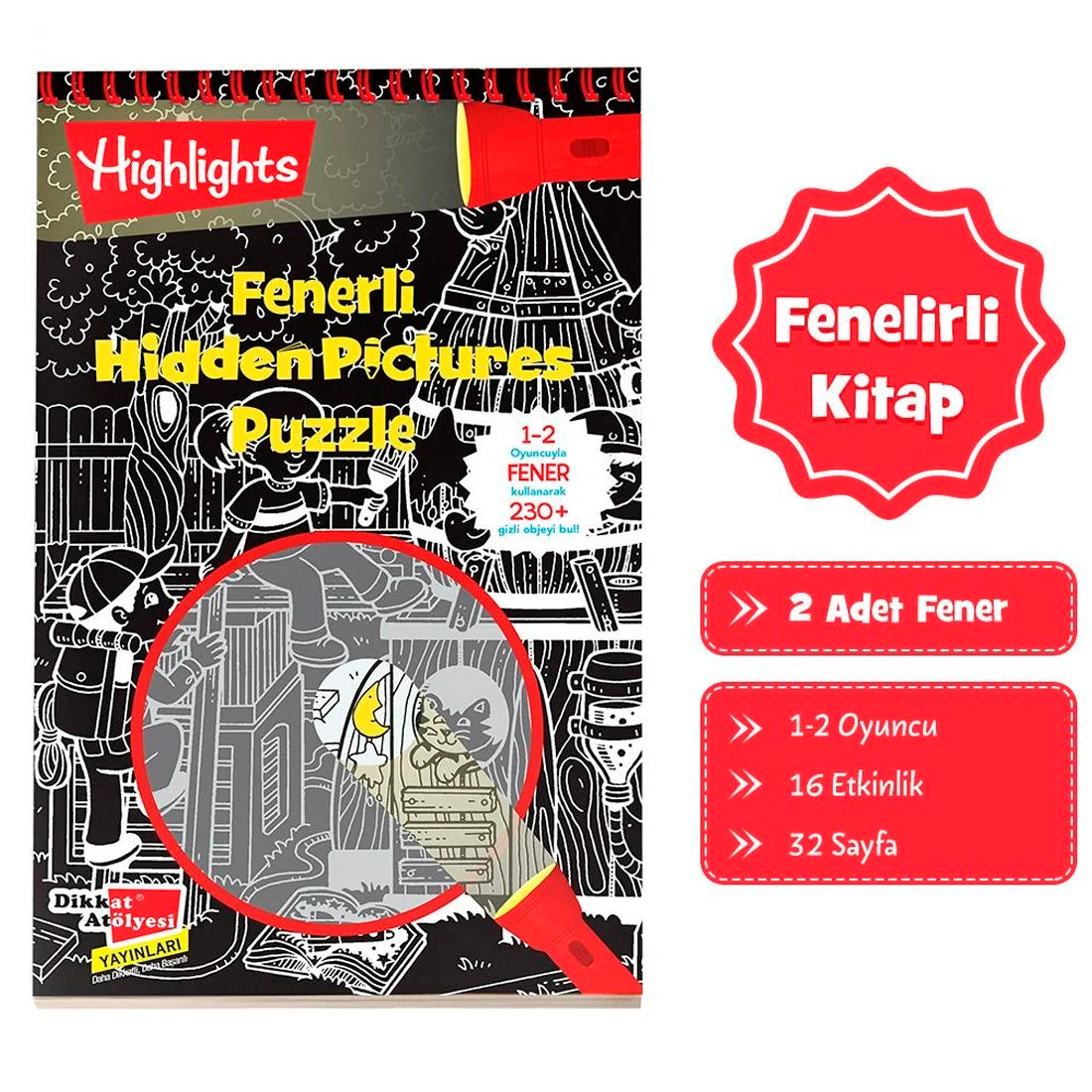 Dikkat Atölyesi Yayınları Fenerli Hidden Pictures Puzzle