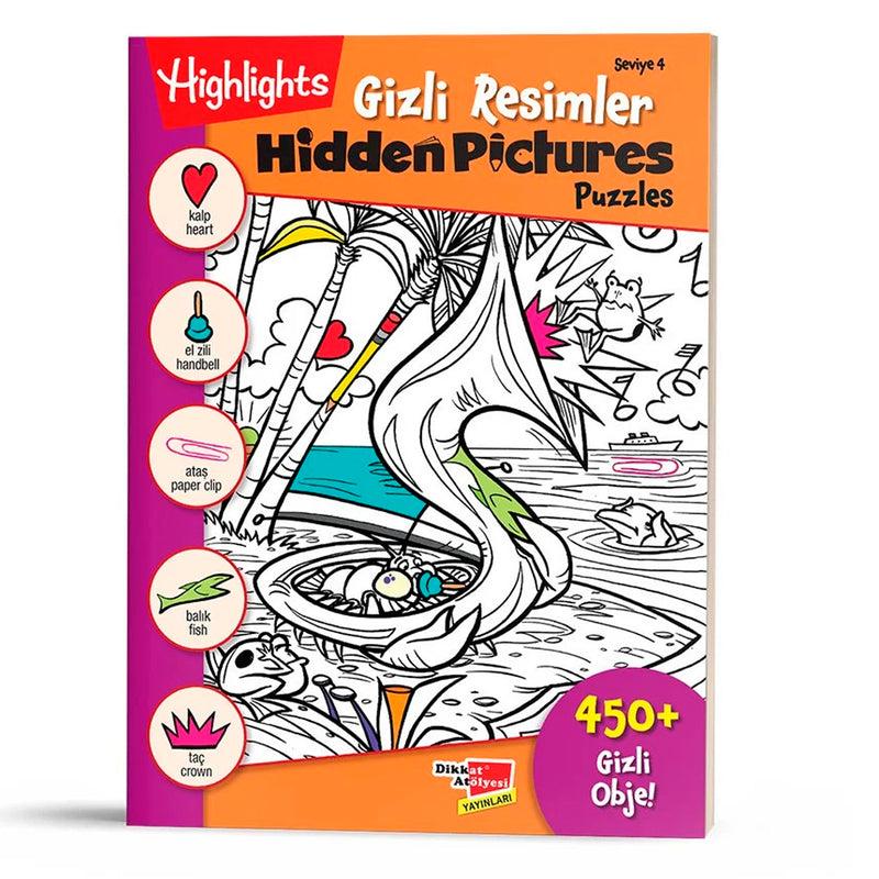 Dikkat Atölyesi Yayınları Hidden Pictures Gizli Resimler Seviye 4